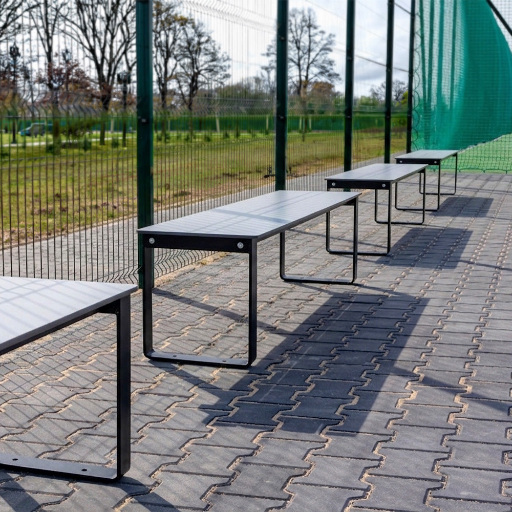 Ławka boiskowa parkowa stalowa 160 cm